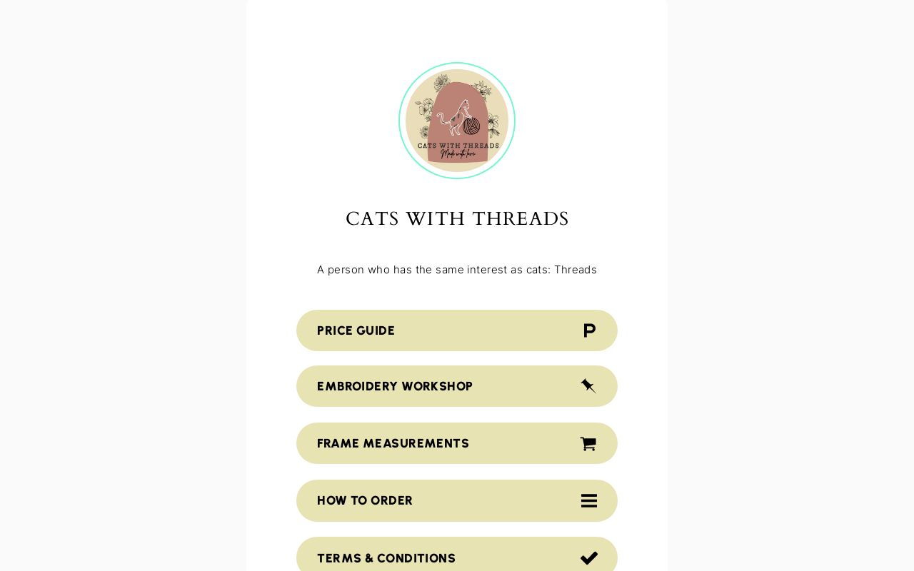 CATS WITH THREADS